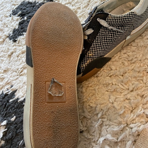 Dolce Vita Zina Black and White Sneakers - Picture 5 of 5